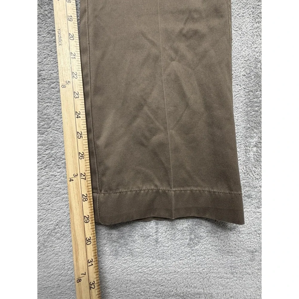 Dockers Chino Pants Men Measured 38x29 Brown Khaki D1 Slim Fit Flat Front Cotton
